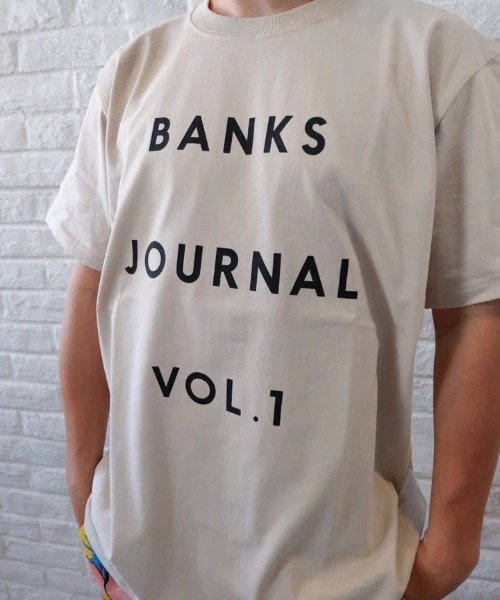 BANKS（バンクス）の「DESIGN TEE/BANKS(バンクス)半袖ロゴTシャツ（Tシャツ/カットソー・メンズ・ブラック/ホワイト/サンドベージュ・MEDIUM/LARGE/X-LARGE）」の16枚目の写真