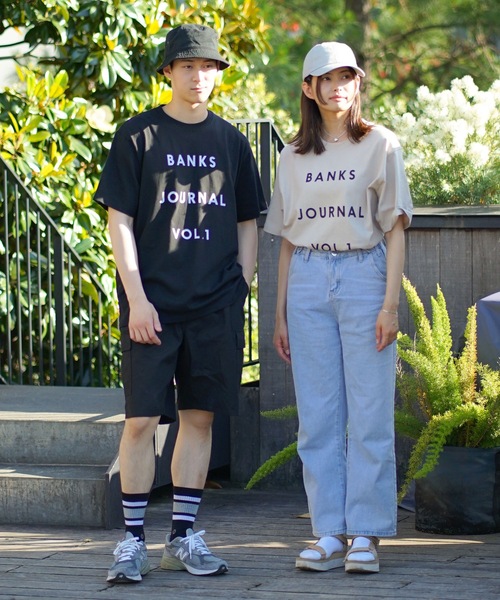 BANKS（バンクス）の「DESIGN TEE/BANKS(バンクス)半袖ロゴTシャツ（Tシャツ/カットソー・メンズ・ブラック/ホワイト/サンドベージュ・MEDIUM/LARGE/X-LARGE）」の18枚目の写真