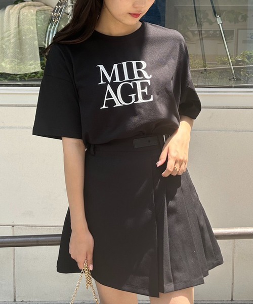 one after another NICE CLAUP(ワンアフターアナザーナイスクラップ)の「アソートBIG T(Tシャツ/カットソー・レディース・ブラック/オフホワイト/ホワイト×レッド/オートミール・FREE)」の4枚目の写真