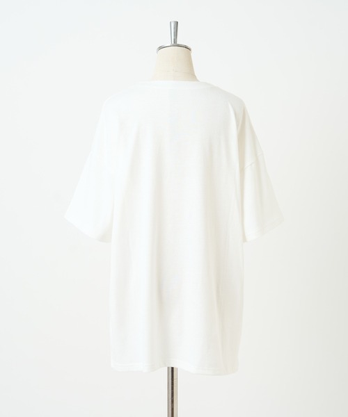 one after another NICE CLAUP(ワンアフターアナザーナイスクラップ)の「アソートBIG T(Tシャツ/カットソー・レディース・ブラック/オフホワイト/ホワイト×レッド/オートミール・FREE)」の11枚目の写真