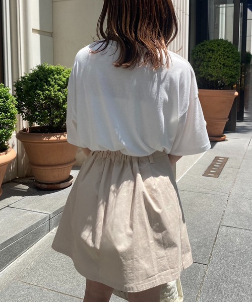 one after another NICE CLAUP(ワンアフターアナザーナイスクラップ)の「アソートBIG T(Tシャツ/カットソー・レディース・ブラック/オフホワイト/ホワイト×レッド/オートミール・FREE)」の22枚目の写真