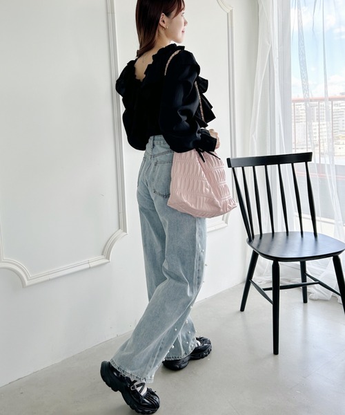 Loueme（ルエム）の「パールデニムパンツ（デニムパンツ）」 - WEAR