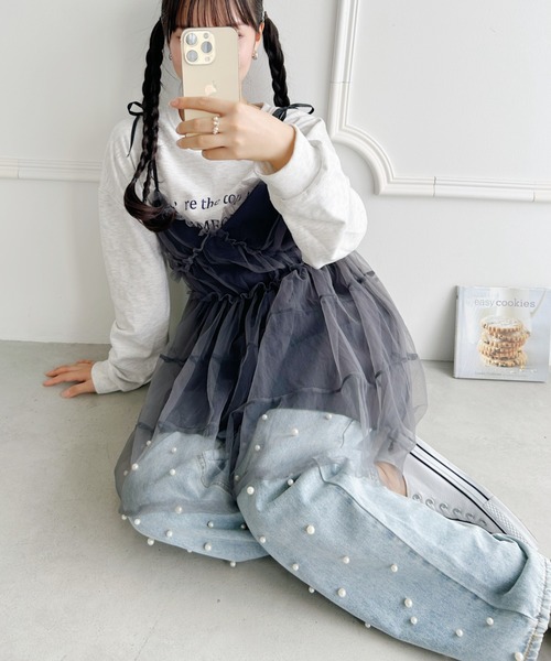 Loueme（ルエム）の「パールデニムパンツ（デニムパンツ・レディース・ライトブルー・M/S）」の14枚目の写真