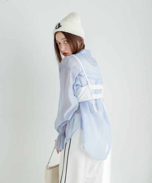OLIVE des OLIVE(オリーブデオリーブ)の「バックストラップビスチェ 1031040410(キャミソール・レディース・ブラック/オフホワイト/チャコールグレー・FREE)」の9枚目の写真