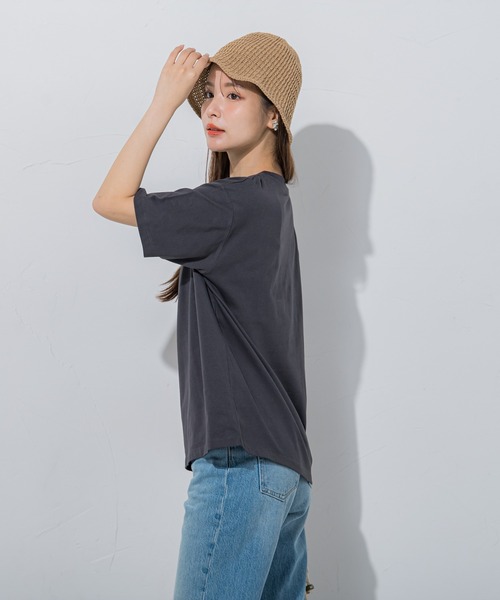 VICKY（ビッキー）の「【夏のストリートファッション】レモネードプリントTシャツ《洗濯機で洗える》（Tシャツ/カットソー・レディース・イエロー/ホワイト/チャコールグレー・M）」の11枚目の写真