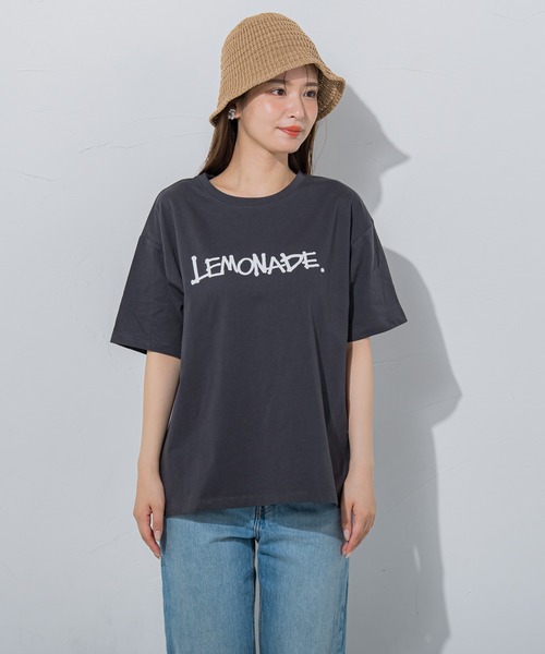 VICKY（ビッキー）の「【夏のストリートファッション】レモネードプリントTシャツ《洗濯機で洗える》（Tシャツ/カットソー・レディース・イエロー/ホワイト/チャコールグレー・M）」の12枚目の写真