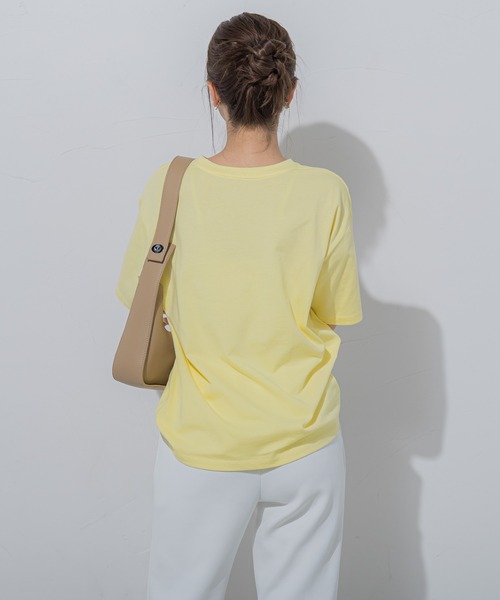 VICKY（ビッキー）の「【夏のストリートファッション】レモネードプリントTシャツ《洗濯機で洗える》（Tシャツ/カットソー・レディース・イエロー/ホワイト/チャコールグレー・M）」の21枚目の写真