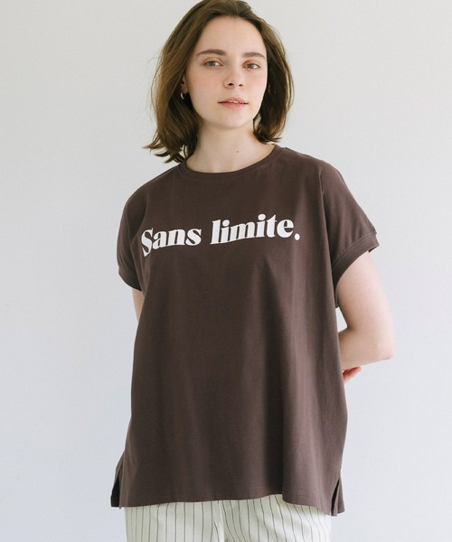 coca(coca)(コカ)の「フレンチスリーブアソートTシャツ(Tシャツ/カットソー・レディース・A/B/C/D/ライトピンク/ブラック/ホワイト/アイボリー/ブラウン/チャコール/オートミール・M/L/S)」の5枚目の写真