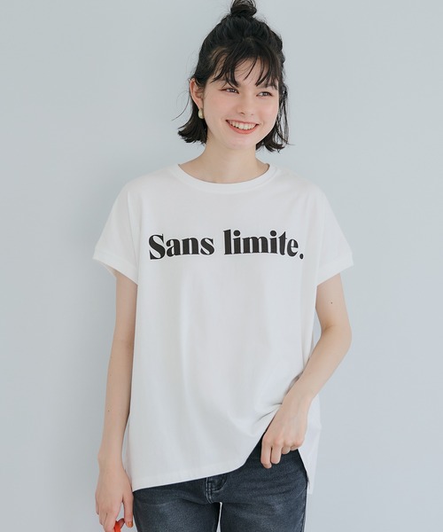 coca(coca)(コカ)の「フレンチスリーブアソートTシャツ(Tシャツ/カットソー・レディース・A/B/C/D/ライトピンク/ブラック/ホワイト/アイボリー/ブラウン/チャコール/オートミール・M/L/S)」の1枚目の写真