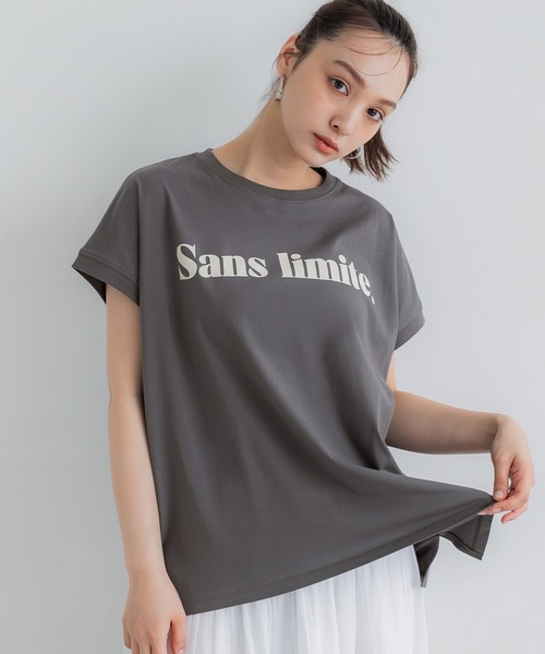 coca(coca)(コカ)の「フレンチスリーブアソートTシャツ(Tシャツ/カットソー・レディース・A/B/C/D/ライトピンク/ブラック/ホワイト/アイボリー/ブラウン/チャコール/オートミール・M/L/S)」の4枚目の写真