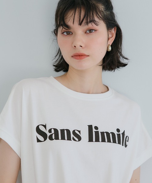 coca(coca)(コカ)の「フレンチスリーブアソートTシャツ(Tシャツ/カットソー・レディース・A/B/C/D/ライトピンク/ブラック/ホワイト/アイボリー/ブラウン/チャコール/オートミール・M/L/S)」の16枚目の写真
