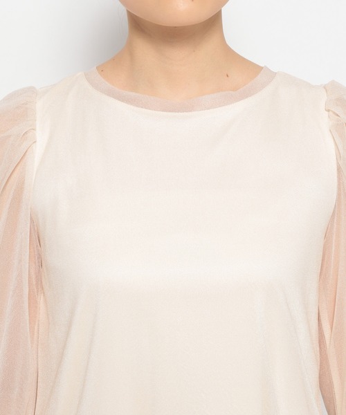 mysty woman(ミスティウーマン)の「ラメシアーベロアプルオーバー 973637(Tシャツ/カットソー・レディース・ブラック/アイボリー/ブラウン・FREE)」の11枚目の写真
