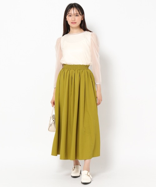 mysty woman(ミスティウーマン)の「ラメシアーベロアプルオーバー 973637(Tシャツ/カットソー・レディース・ブラック/アイボリー/ブラウン・FREE)」の4枚目の写真