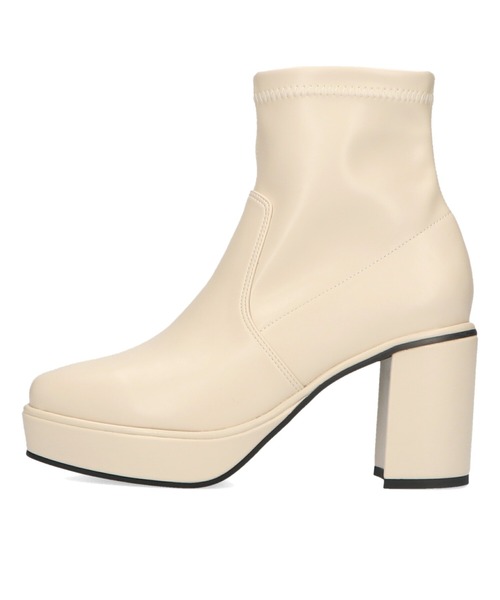 ORiental TRaffic（オリエンタルトラフィック）の「厚底 プラットフォーム ストレッチブーツ 31401（ブーツ・レディース・ホワイト/ブラウン/カーキ/ブラック・S/M/L/LL/SS/3L）」の8枚目の写真