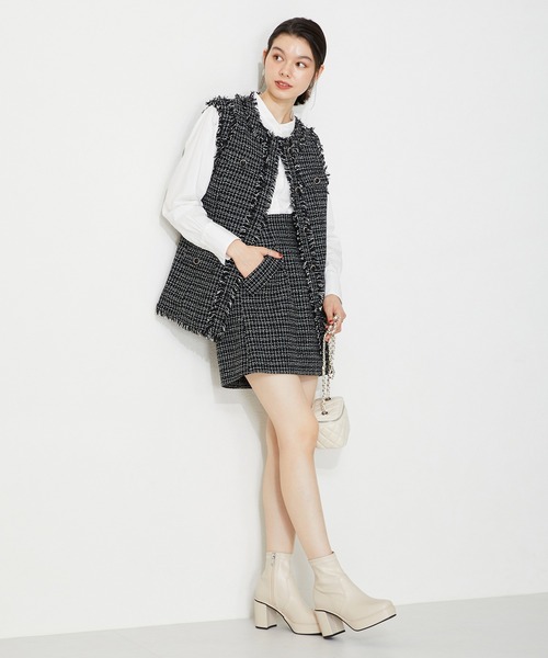 ORiental TRaffic（オリエンタルトラフィック）の「厚底 プラットフォーム ストレッチブーツ 31401（ブーツ・レディース・ホワイト/ブラウン/カーキ/ブラック・S/M/L/LL/SS/3L）」の20枚目の写真