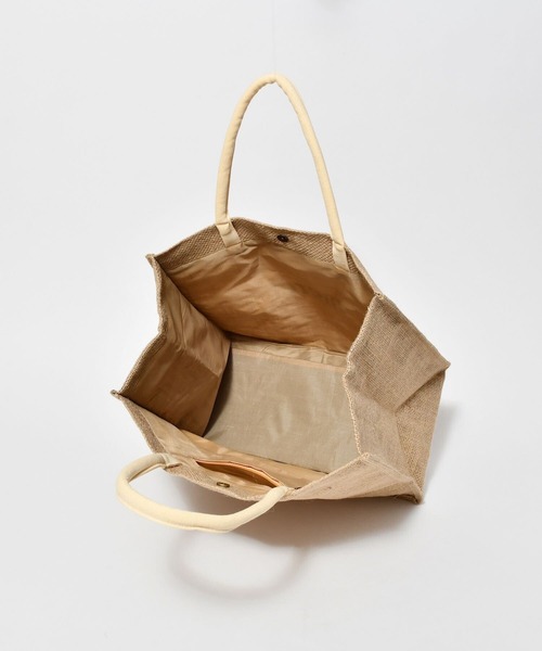 Le Jardin（ルジャルダン）の「Merci ジュート トート バッグ（かごバッグ・レディース・ナチュラル・FREE）」の3枚目の写真