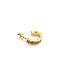 THEATER シアター  ローマナンバーデザインハーフフープピアス”GOLD”