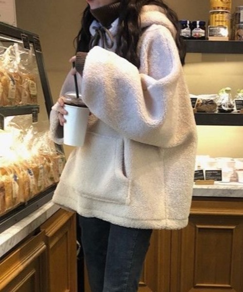 セール】ボアプルオーバーパーカー（パーカー）｜Sibra（シブラ）の