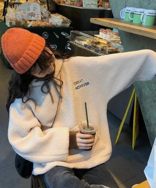 セール】ボアプルオーバーパーカー（パーカー）｜Sibra（シブラ）の