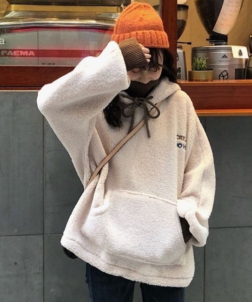 希少❣️サロン限定 ❣️美品！アトリエシジ ボアパーカーベスト2ハーフ① セール】ボアプルオーバーパーカー（パーカー）｜Sibra（シブラ）の