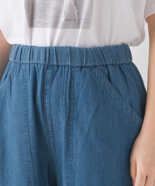 OMNES（オムネス）の「シャンブレーイージーパンツ（その他パンツ・レディース・ブルー系その他/インディゴブルー・MEDIUM/LARGE）」の3枚目の写真