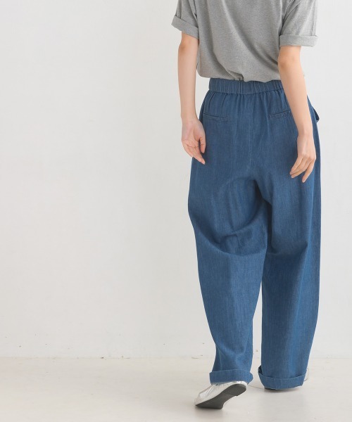 シャンブレーパンツ　イージーパンツ2点 自宅で試着、返品送料無料】シャンブレーイージーパンツ メンズ