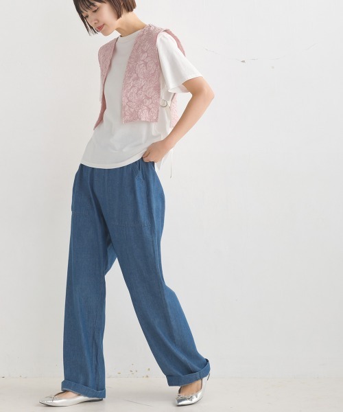 シャンブレーパンツ　イージーパンツ2点 セール】シャンブレーイージーパンツ（その他パンツ）｜OMNES