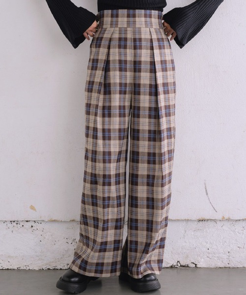 RETRO GIRL(レトロガール)の「インタックワイドPT(その他パンツ・レディース・ダークグレー/ナチュラル/ブラック/ブラウン系その他2・FREE)」の4枚目の写真