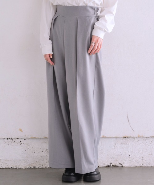 RETRO GIRL(レトロガール)の「インタックワイドPT(その他パンツ・レディース・ダークグレー/ナチュラル/ブラック/ブラウン系その他2・FREE)」の1枚目の写真