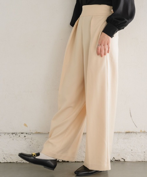 RETRO GIRL(レトロガール)の「インタックワイドPT(その他パンツ・レディース・ダークグレー/ナチュラル/ブラック/ブラウン系その他2・FREE)」の14枚目の写真