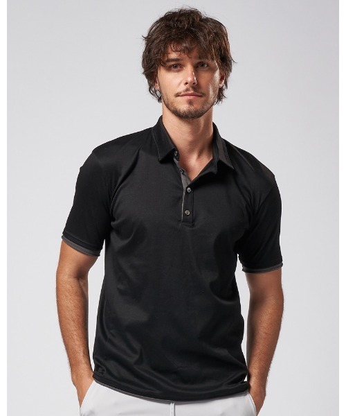 wjkGOLF-WJKG- switching polo ポロシャツ サイズL セール】sweater's cut polo（ポロシャツ）｜wjk（ダヴル