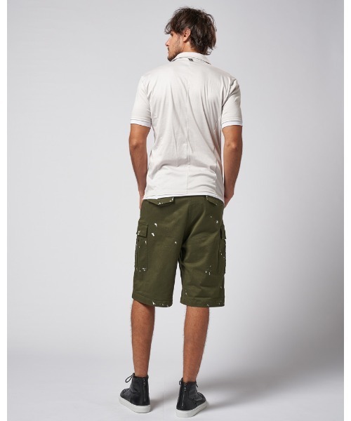 wjk（ダヴルジェイケイ）の「sweater's cut polo（ポロシャツ・メンズ・ブラック×ホワイト/カーキブラウン/ブラック×グレー/グレー×ホワイト・LARGE/SMALL/MEDIUM/X-LARGE）」の12枚目の写真