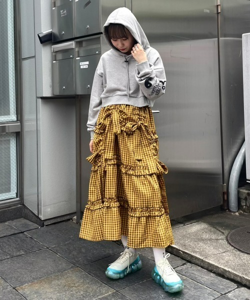 Candy Stripper（キャンディストリッパー）の「CND SHORT フーディー（パーカー・レディース・オフホワイト/ブラック/ヘザーグレー・2）」の21枚目の写真