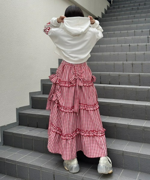 Candy Stripper（キャンディストリッパー）の「CND SHORT フーディー（パーカー・レディース・オフホワイト/ブラック/ヘザーグレー・2）」の18枚目の写真