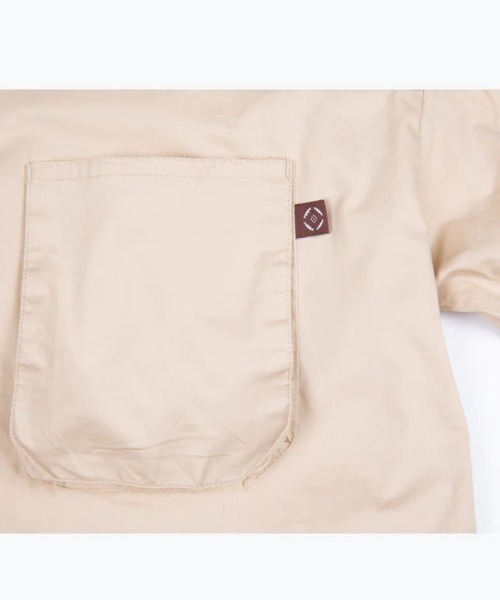S'more(スモア)の「dungaree shirt(シャツ/ブラウス・レディース・ホワイト/ベージュ・LARGE/X-LARGE/MEDIUM/SMALL)」の11枚目の写真