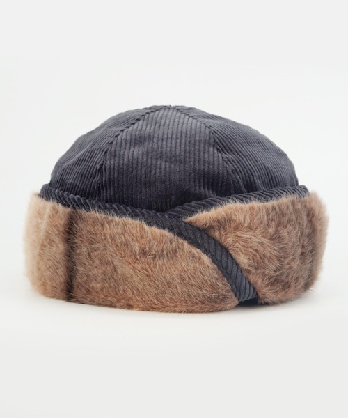 polcadot(ポルカドット)の「MINIMAL CORD FLIGHT CAP/ミニマム コーディロイ フライトキャップ(キャップ・レディース・グレー/ミント/ベージュ・FREE)」の2枚目の写真