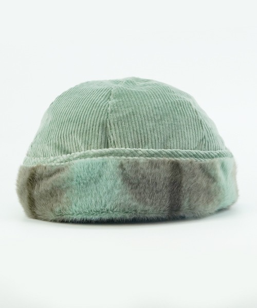polcadot(ポルカドット)の「MINIMAL CORD FLIGHT CAP/ミニマム コーディロイ フライトキャップ(キャップ・レディース・グレー/ミント/ベージュ・FREE)」の6枚目の写真