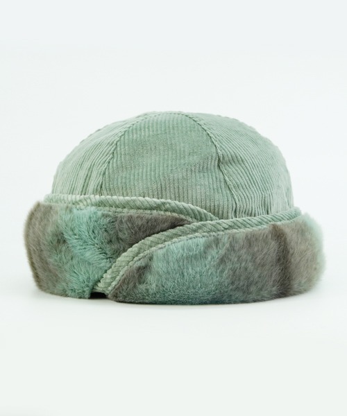 polcadot(ポルカドット)の「MINIMAL CORD FLIGHT CAP/ミニマム コーディロイ フライトキャップ(キャップ・レディース・グレー/ミント/ベージュ・FREE)」の5枚目の写真