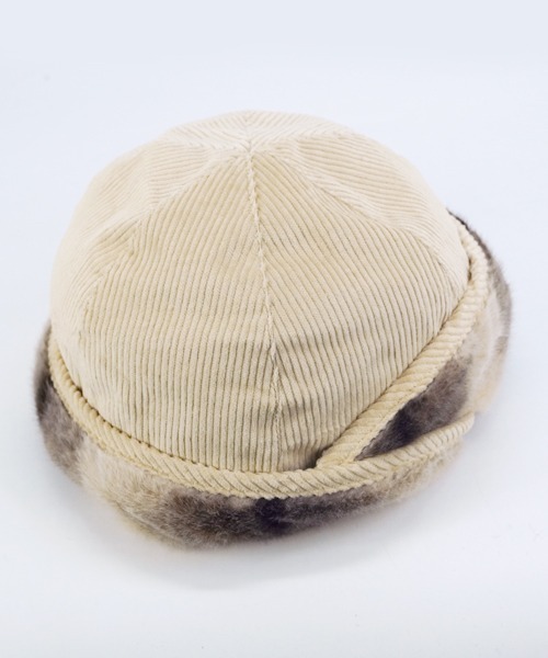 polcadot(ポルカドット)の「MINIMAL CORD FLIGHT CAP/ミニマム コーディロイ フライトキャップ(キャップ・レディース・グレー/ミント/ベージュ・FREE)」の15枚目の写真