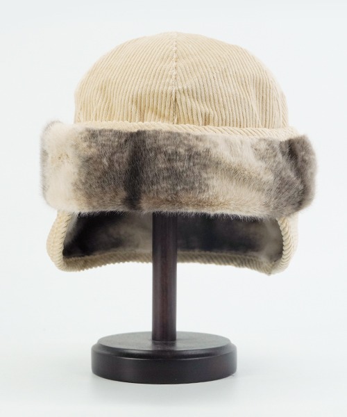 polcadot(ポルカドット)の「MINIMAL CORD FLIGHT CAP/ミニマム コーディロイ フライトキャップ(キャップ・レディース・グレー/ミント/ベージュ・FREE)」の13枚目の写真