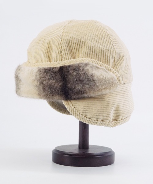 polcadot(ポルカドット)の「MINIMAL CORD FLIGHT CAP/ミニマム コーディロイ フライトキャップ(キャップ・レディース・グレー/ミント/ベージュ・FREE)」の12枚目の写真