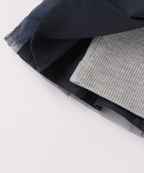 petit main(プティマイン)の「チェリーチュールチュニック(Tシャツ/カットソー・キッズ・オフホワイト/ライトピンク/ネイビー・110cm/80cm/90cm/130cm/120cm/100cm)」の9枚目の写真