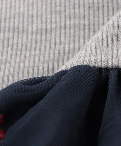 petit main(プティマイン)の「チェリーチュールチュニック(Tシャツ/カットソー・キッズ・オフホワイト/ライトピンク/ネイビー・110cm/80cm/90cm/130cm/120cm/100cm)」の10枚目の写真