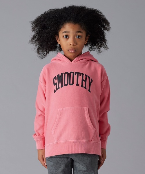Smoothy(スムージー)の「SMOOTHY Garment college parka / スムージー ガーメントカレッジパーカー(パーカー・キッズ・ブラック/イエロー/ピンク・LARGE/MEDIUM/X-LARGE/SMALL)」の4枚目の写真