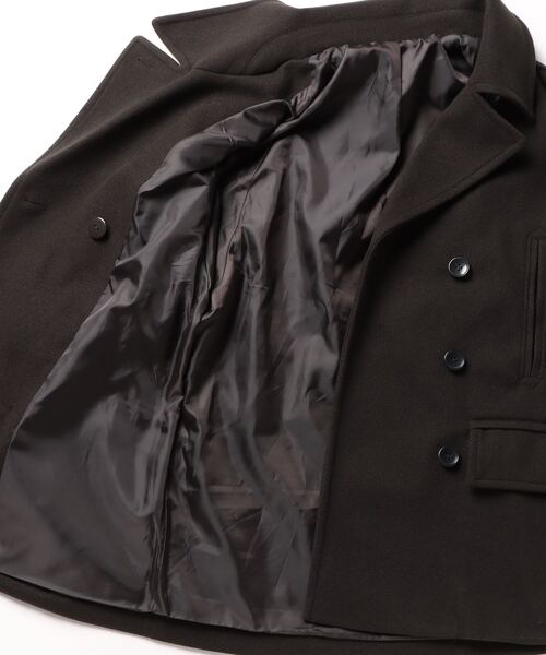 coca（coca）（コカ）の「洗える！フェイクウールピーコート（ピーコート・レディース・ブラウン/ネイビー・M/L）」の15枚目の写真