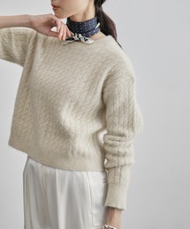 ROPE' | FOX混ケーブルニットプルオーバー(ニット/セーター)