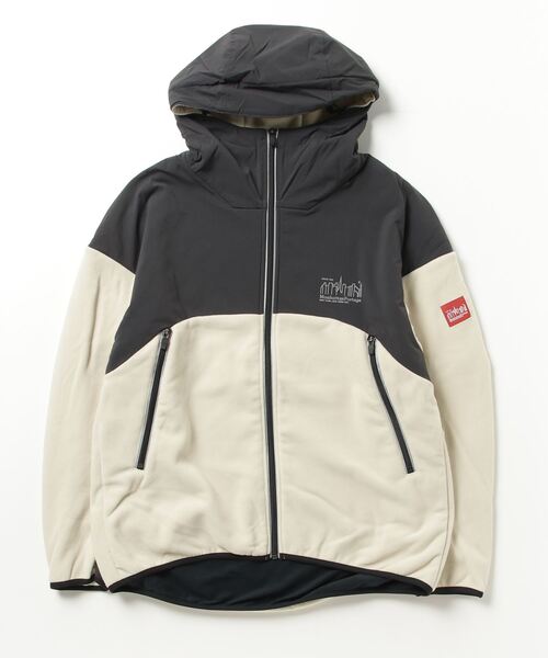 Manhattan Portage(マンハッタンポーテージ)の「【 Manhattan Portage / マンハッタンポーテージ 】 ポーラテック ウインドプロ フリース ブルゾン MNF MP-M488(ブルゾン・メンズ・アイボリー/ブラック・LARGE/MEDIUM)」の21枚目の写真