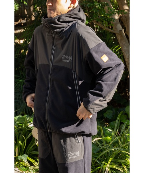 Manhattan Portage(マンハッタンポーテージ)の「【 Manhattan Portage / マンハッタンポーテージ 】 ポーラテック ウインドプロ フリース ブルゾン MNF MP-M488(ブルゾン・メンズ・アイボリー/ブラック・LARGE/MEDIUM)」の6枚目の写真