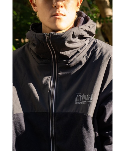 Manhattan Portage(マンハッタンポーテージ)の「【 Manhattan Portage / マンハッタンポーテージ 】 ポーラテック ウインドプロ フリース ブルゾン MNF MP-M488(ブルゾン・メンズ・アイボリー/ブラック・LARGE/MEDIUM)」の9枚目の写真