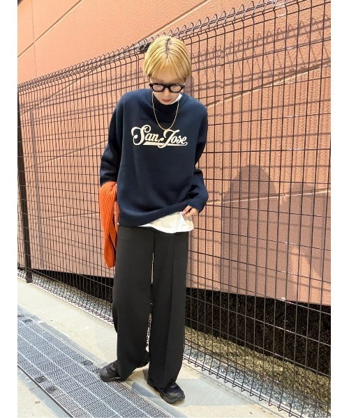 BACK NUMBER（バックナンバー）の「【BACK NUMBER】ロゴクルーネック 
